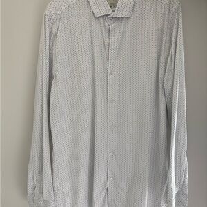 RW&CO. White Casual Button Down Shirt